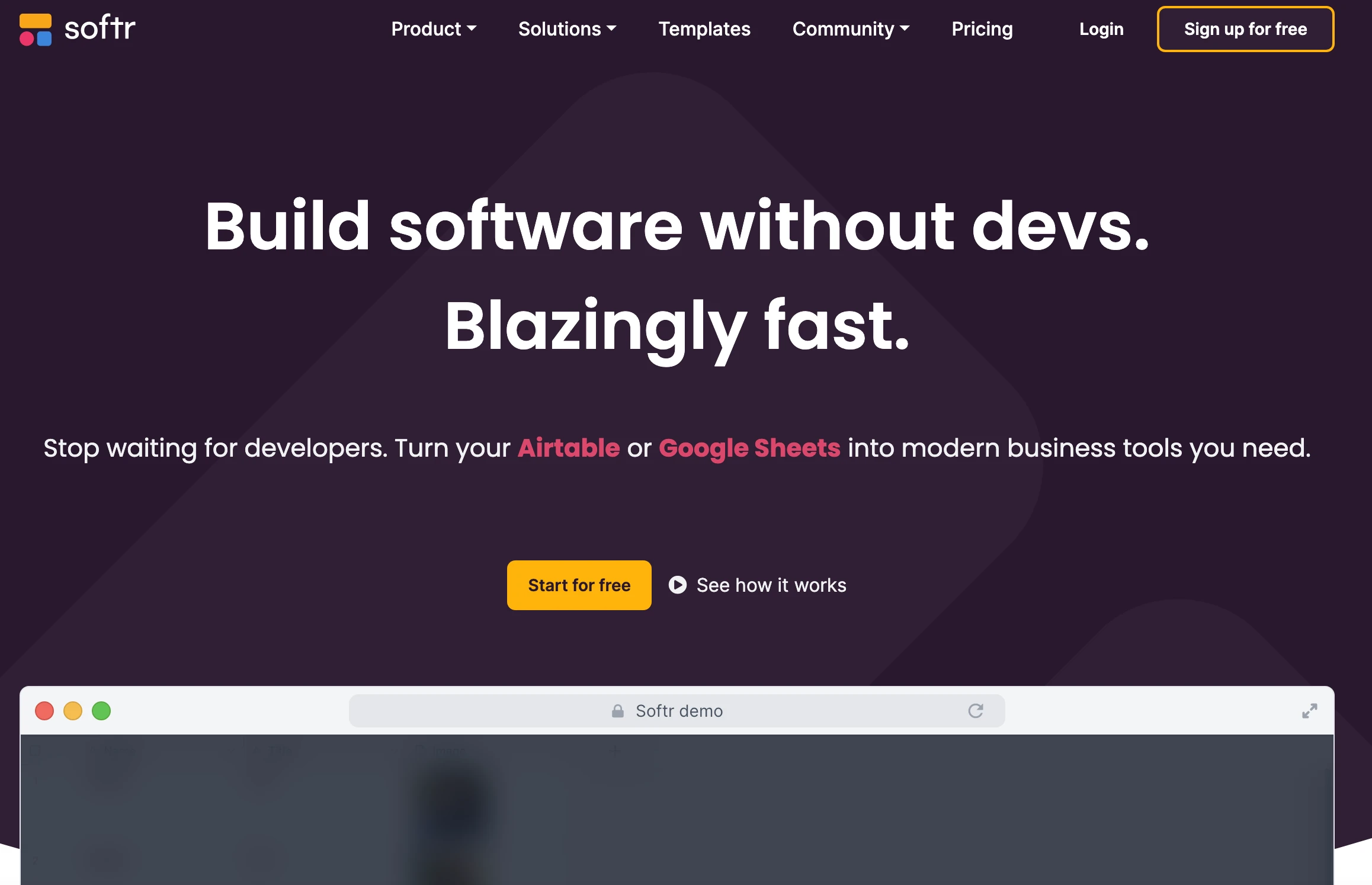Softr - AI Tool Ocean