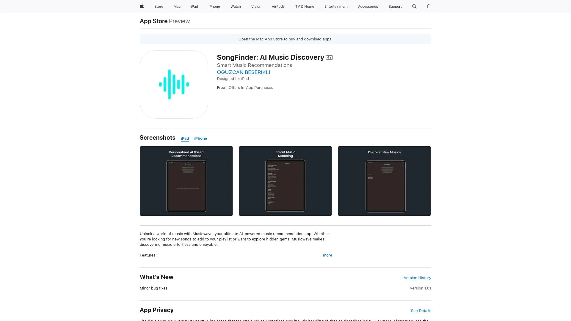 SongFinder - AI Tool Ocean