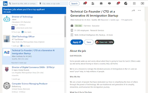 Spence AI Career Co-pilot - Chrome Extension - AI Tool Ocean