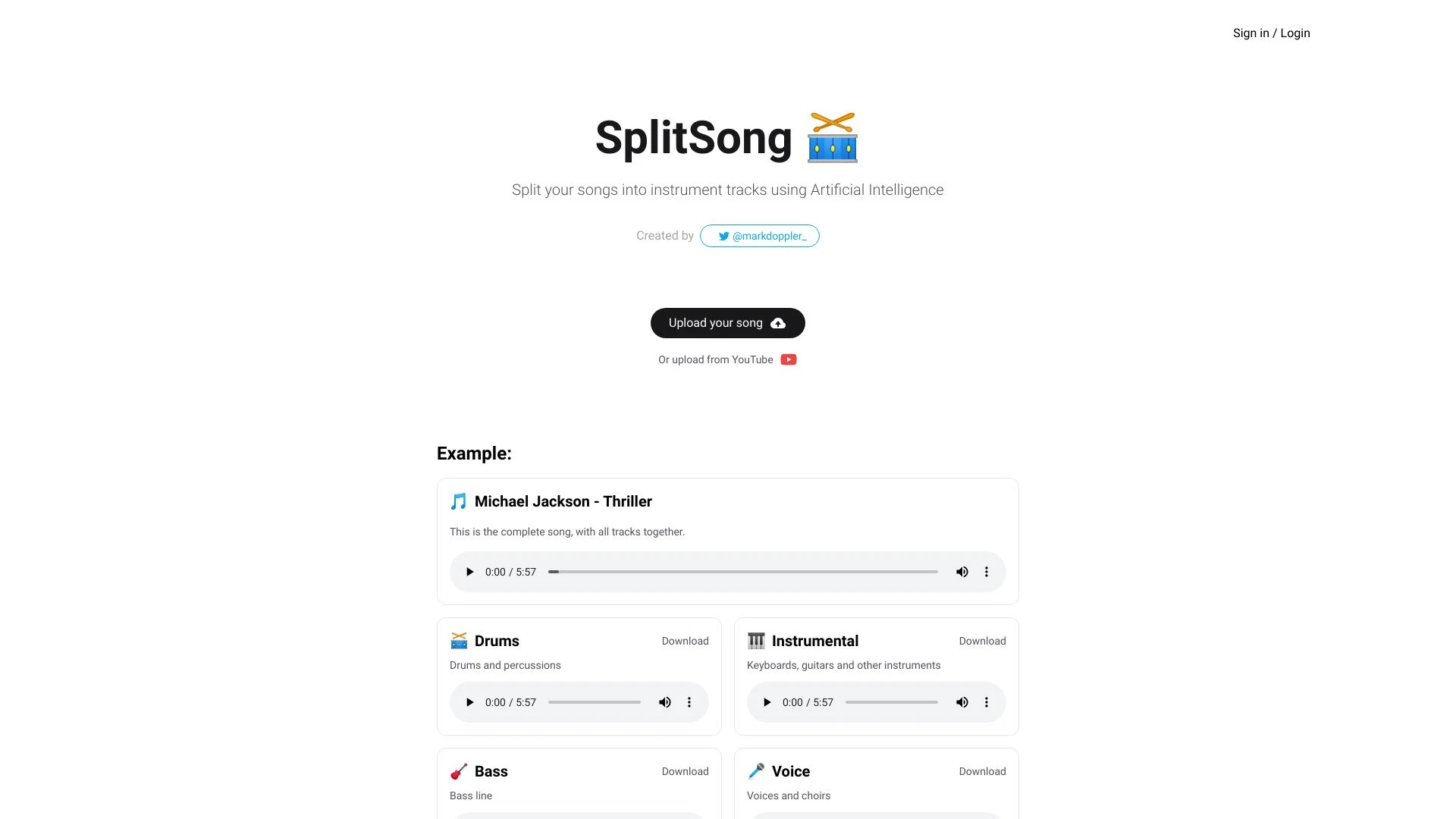 SplitSong - AI Tool Ocean