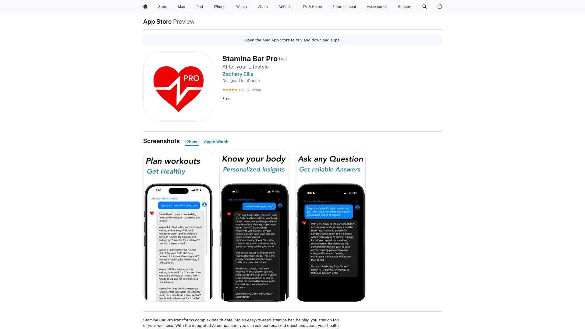 Stamina Bar Pro - AI Tool Ocean