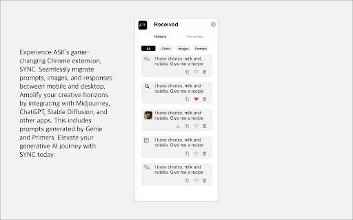 SYNC by ASK - Chrome Extension - AI Tool Ocean