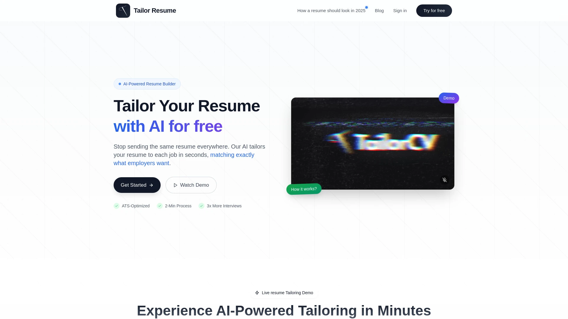 TailorCV - AI Tool Ocean