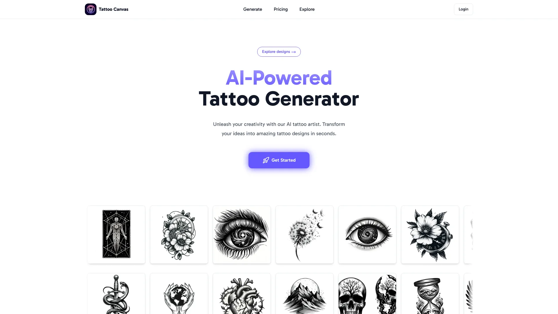 Tattoo Canvas - AI Tool Ocean