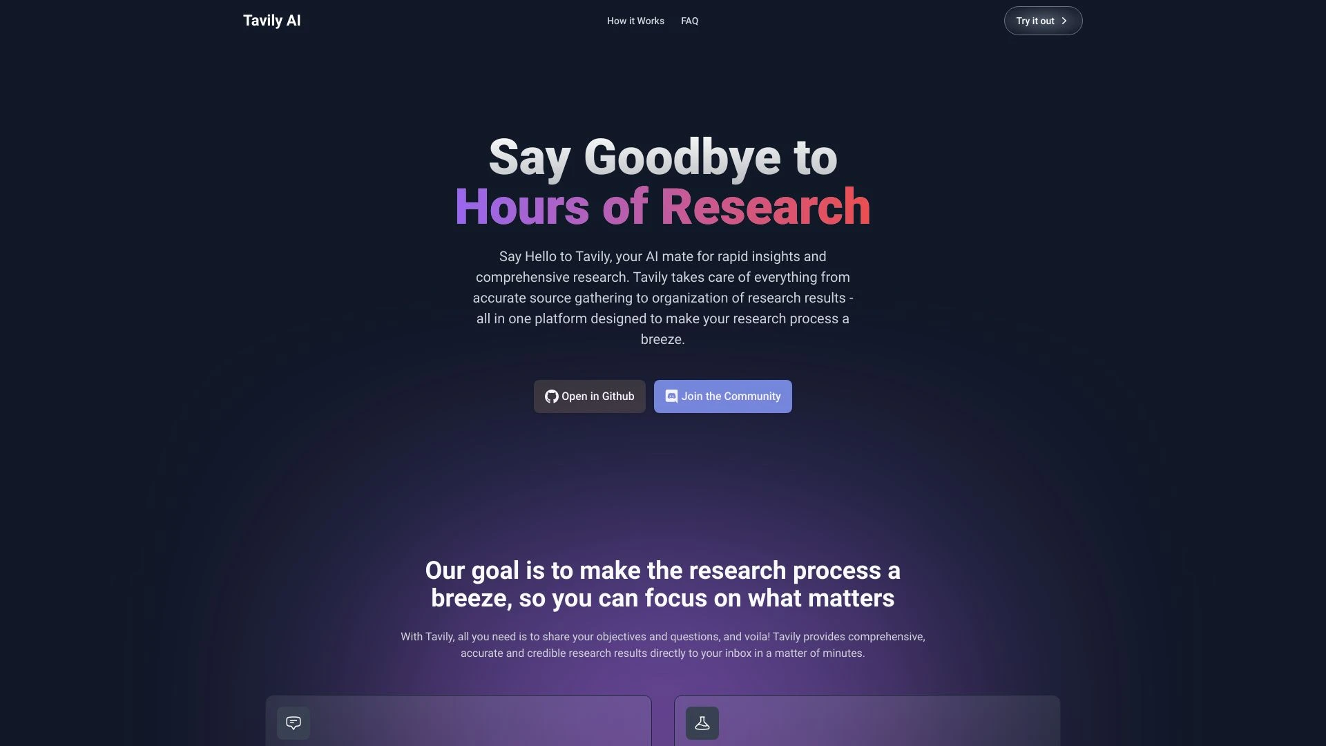 Tavily - AI Tool Ocean