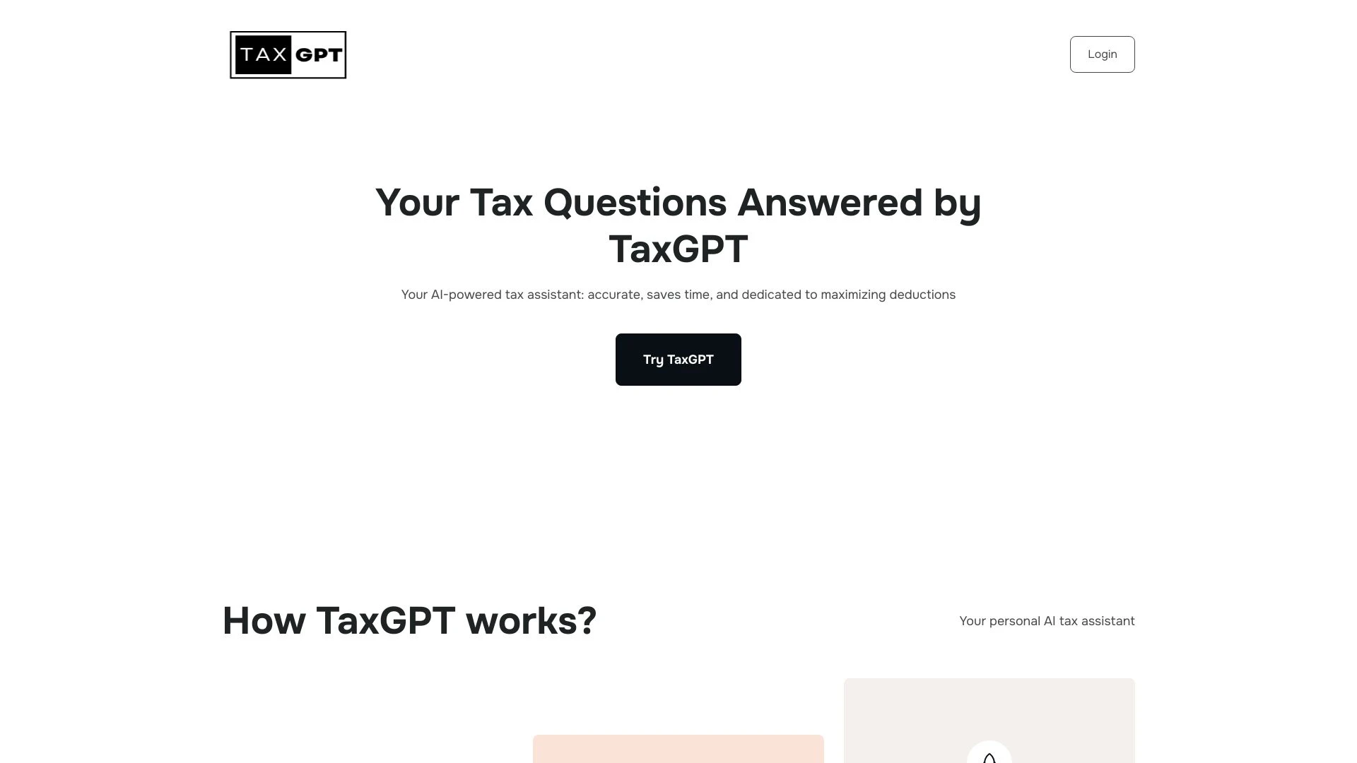 TaxGPT - AI Tool Ocean