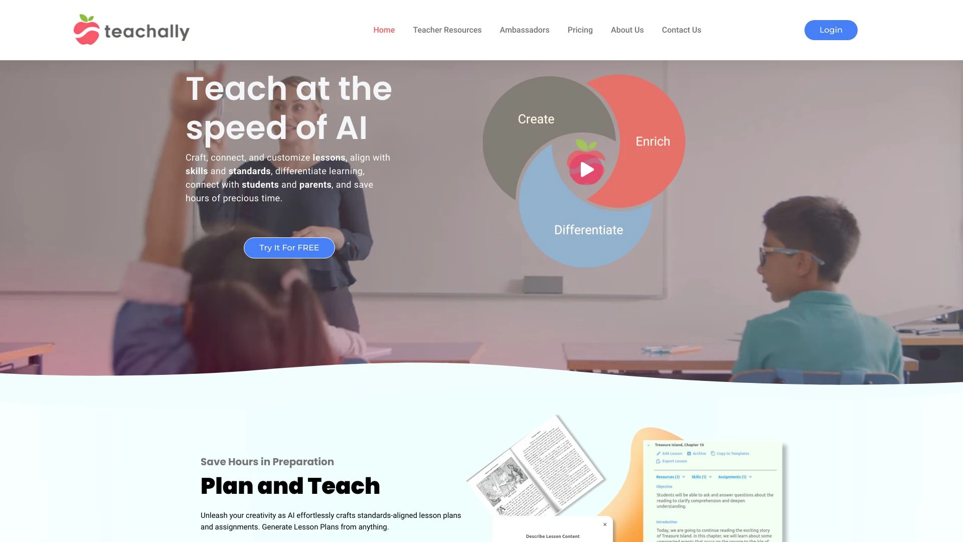 Teachally - AI Tool Ocean