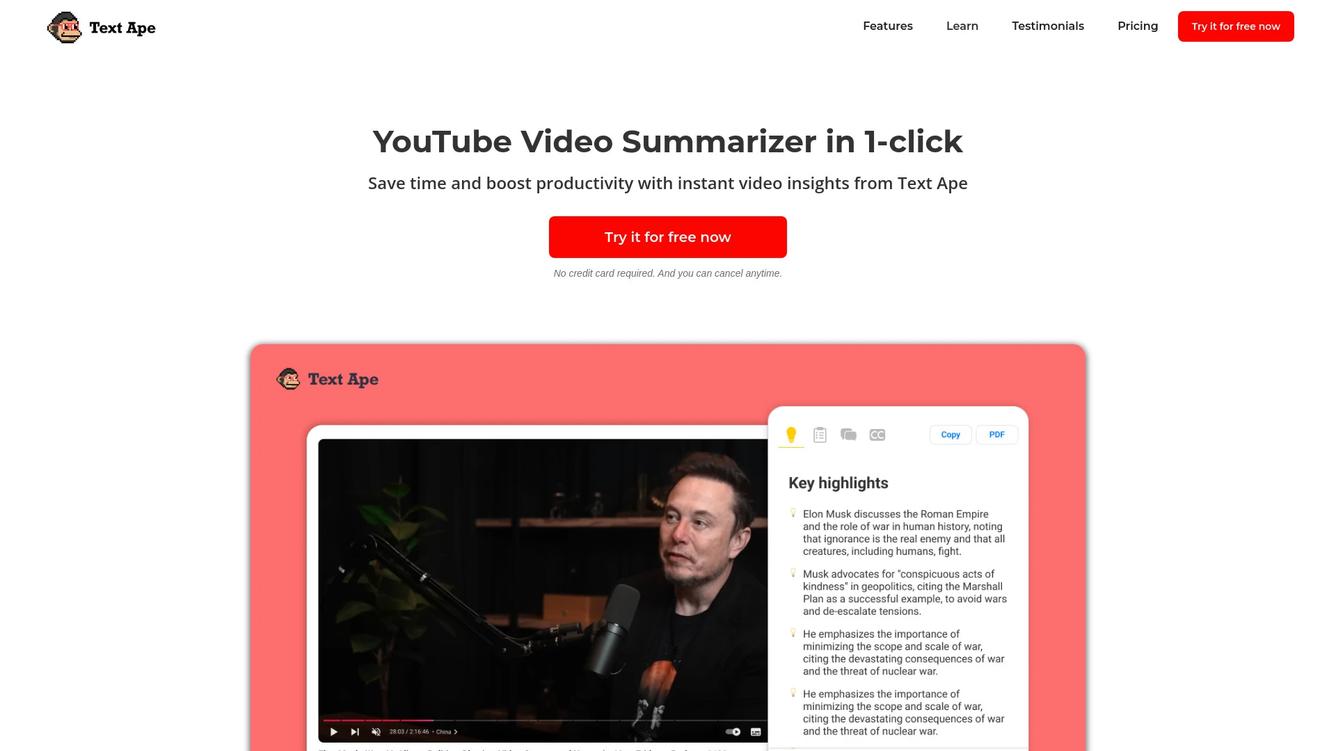 Text Ape - AI Tool Ocean