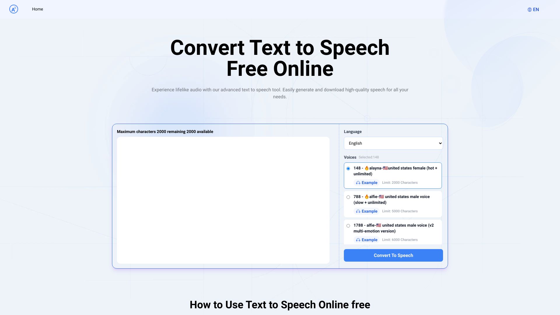 Text to Speech.im - AI Tool Ocean