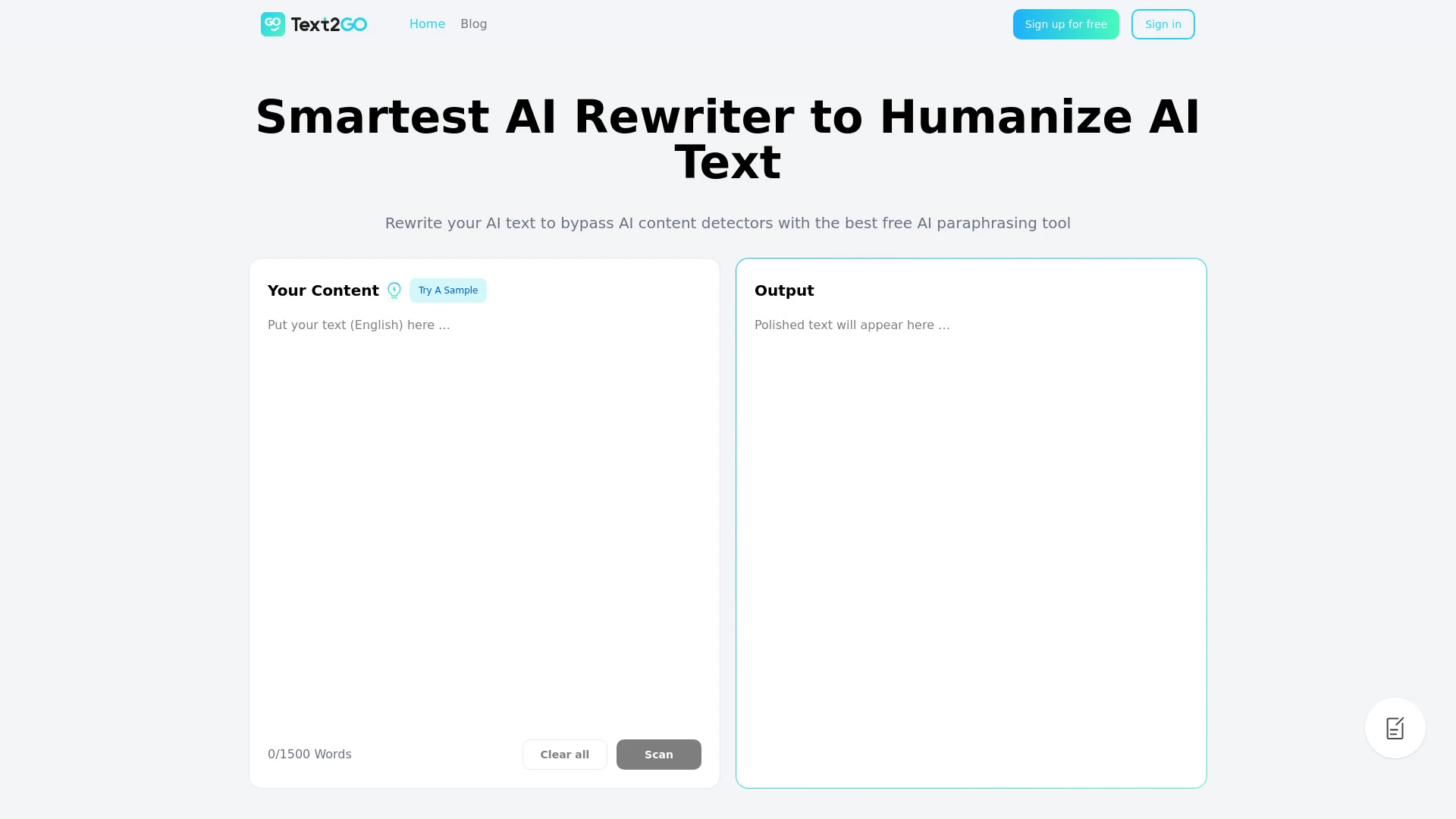 Text2Go - AI Tool Ocean