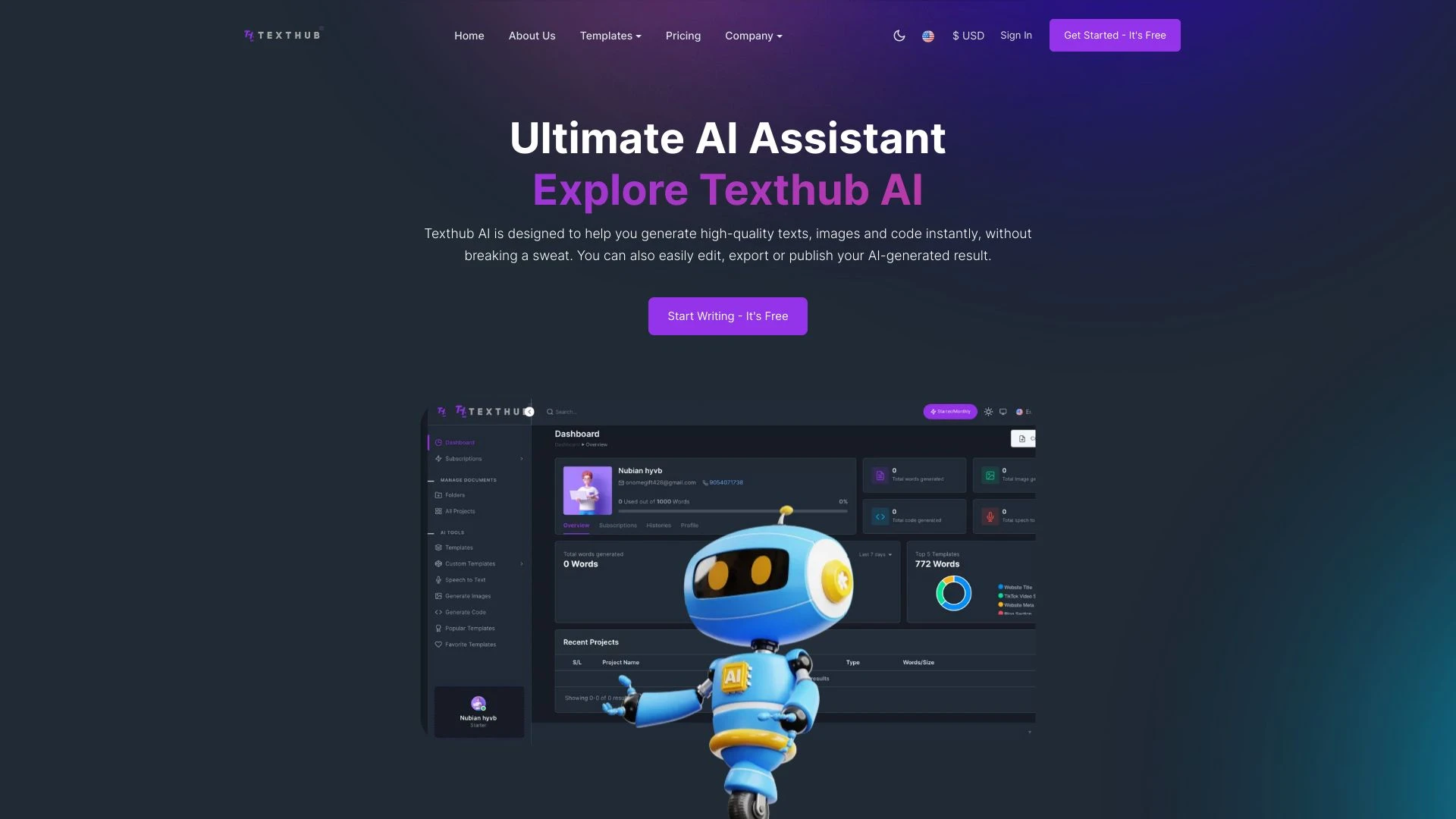 Texthub AI - AI Tool Ocean