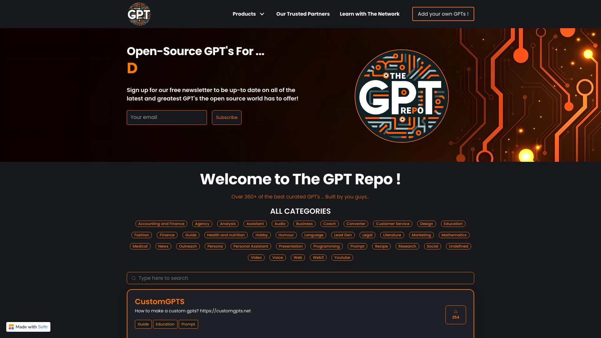 The GPT Repo - AI Tool Ocean