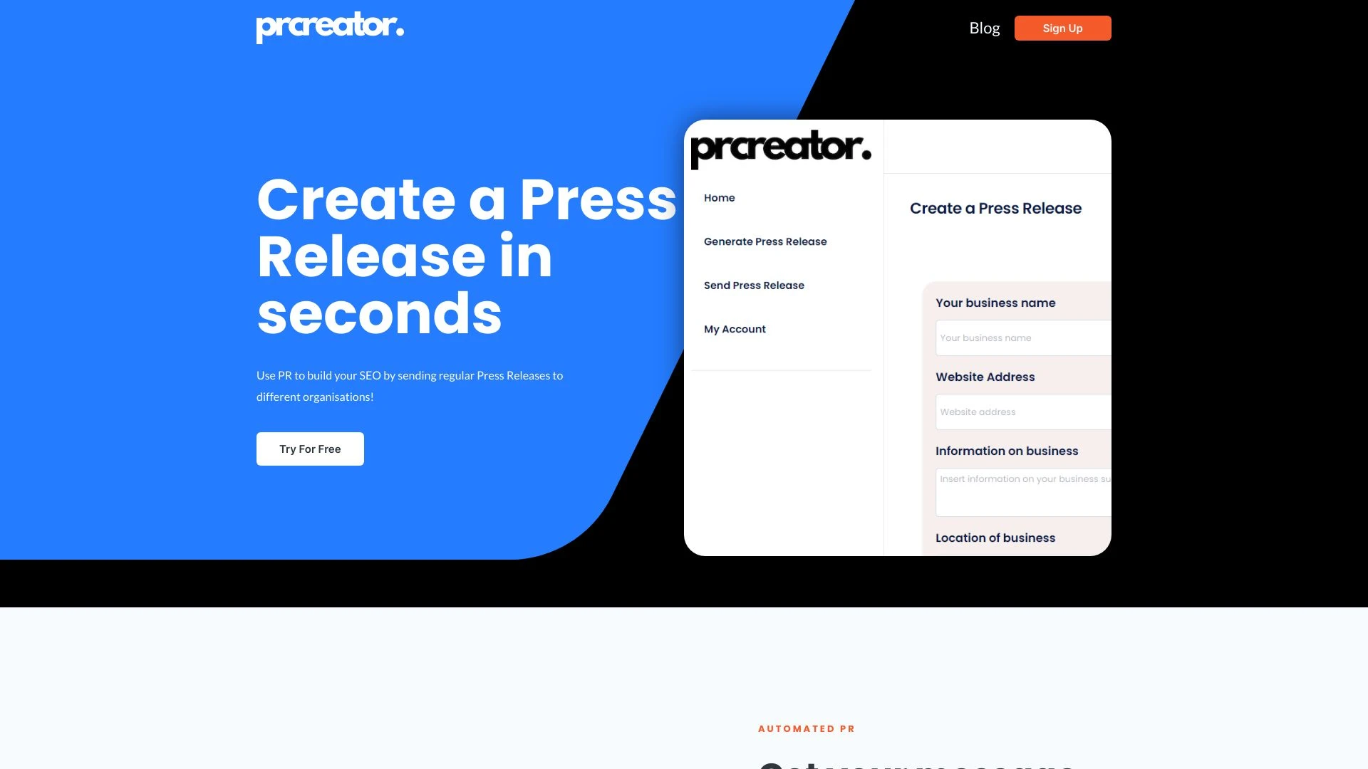 The PR Creator - AI Tool Ocean