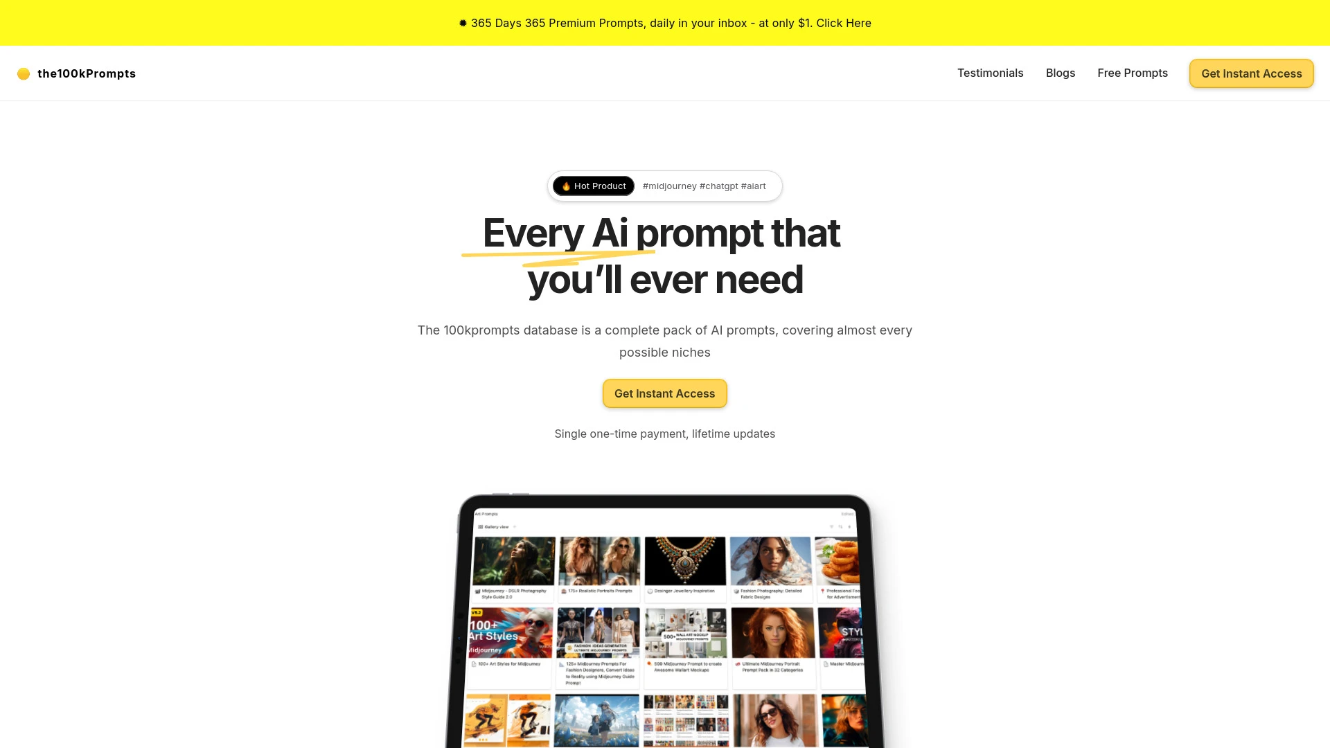 The100kPrompts - AI Tool Ocean