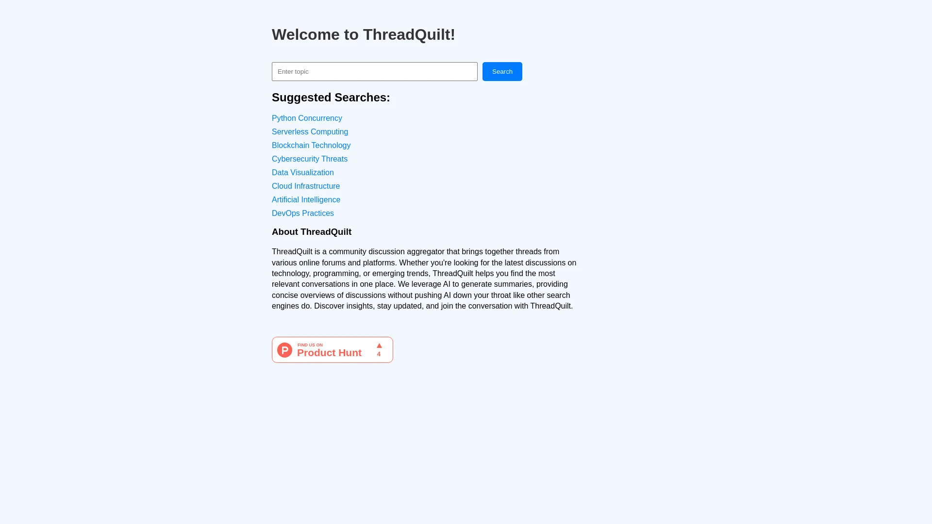 ThreadQuilt - AI Tool Ocean