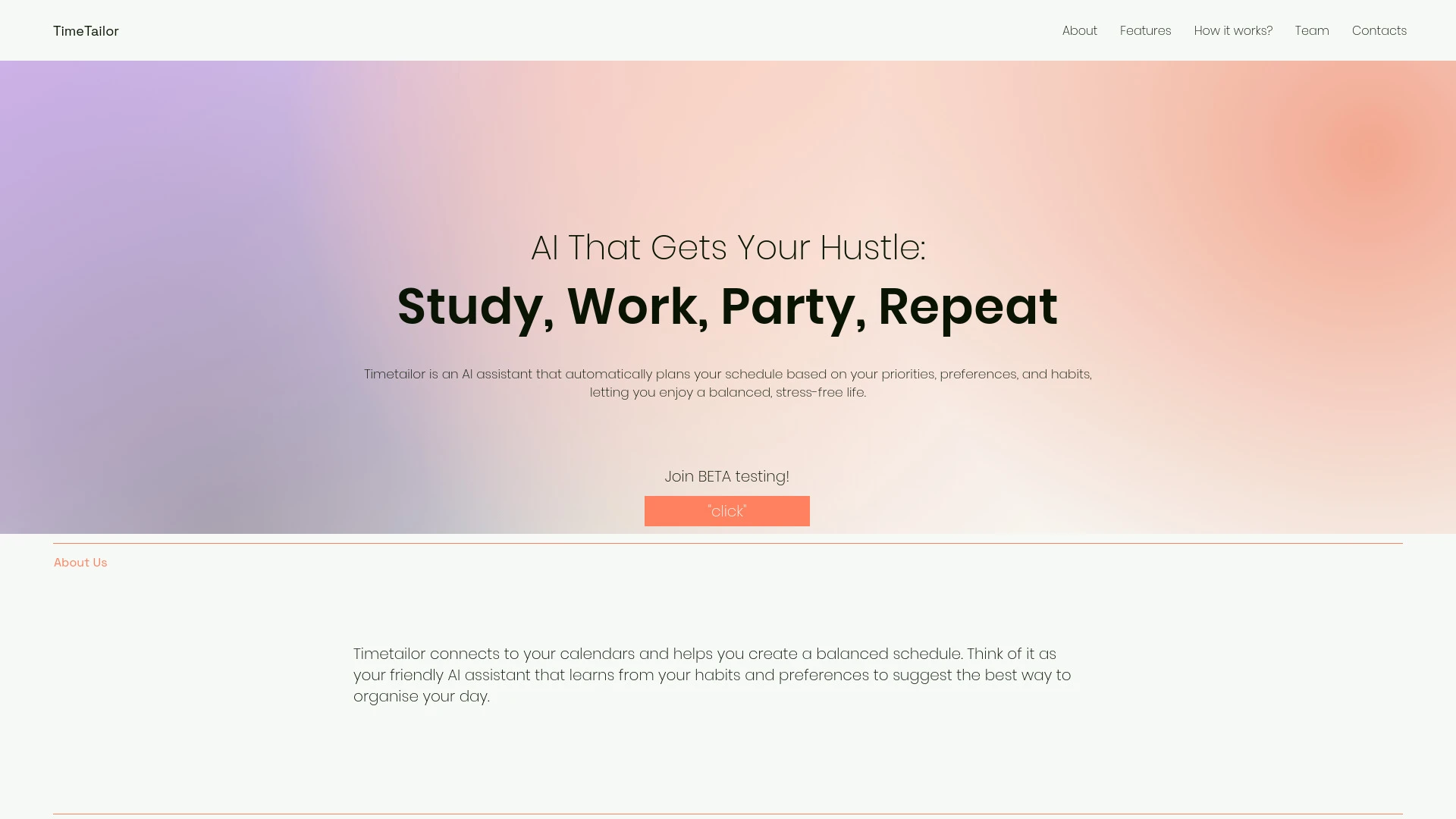 TimeTailor - AI Tool Ocean