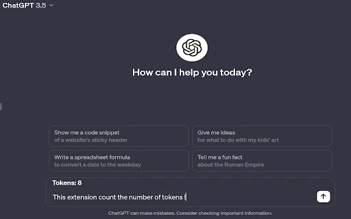 Token Counter for ChatGPT - Chrome Extension - AI Tool Ocean