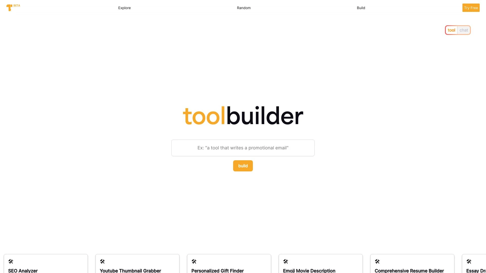 Toolbuilder - AI Tool Ocean