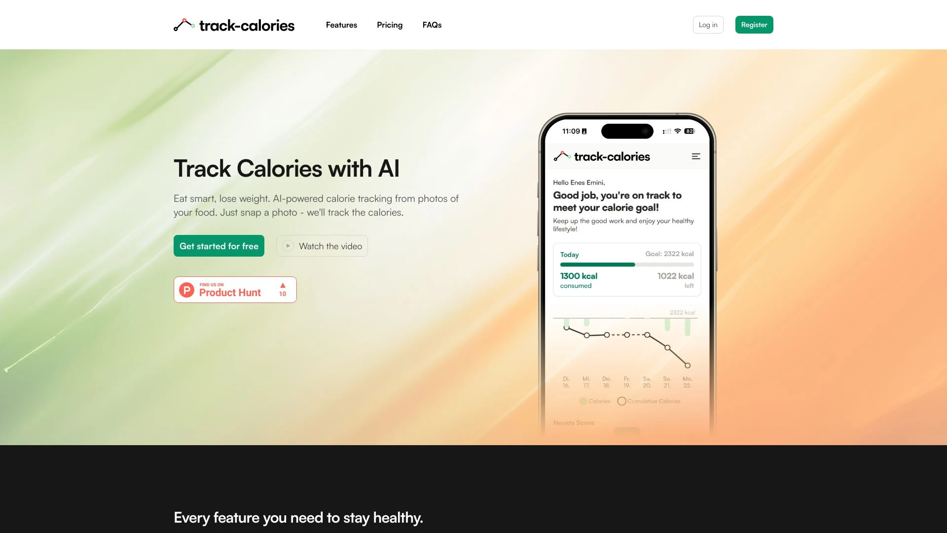 Track Calories - AI Tool Ocean