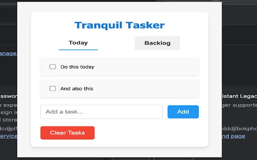 Tranquil Tasker - Chrome Extension - AI Tool Ocean