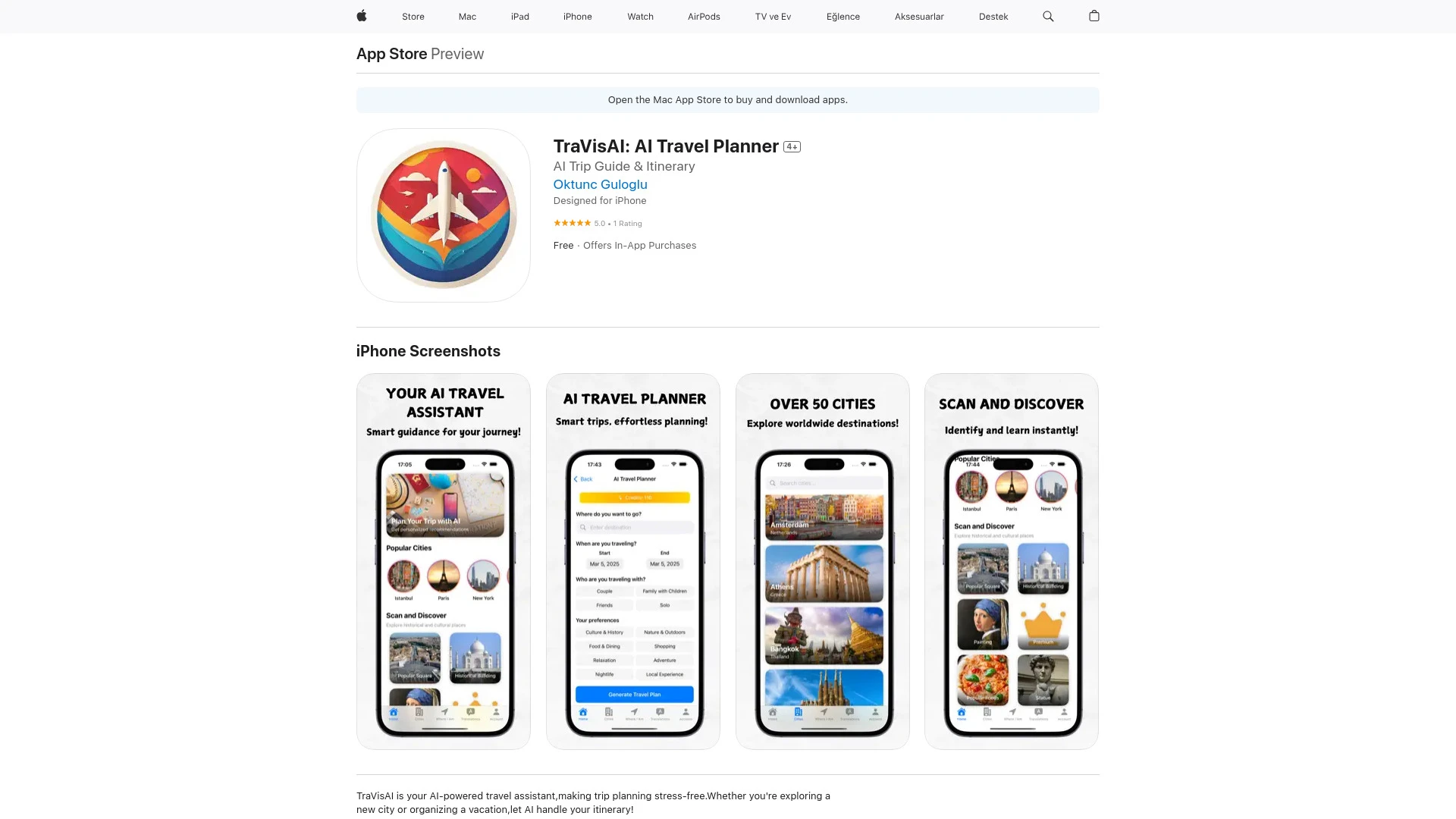 TraVisAI - AI Tool Ocean