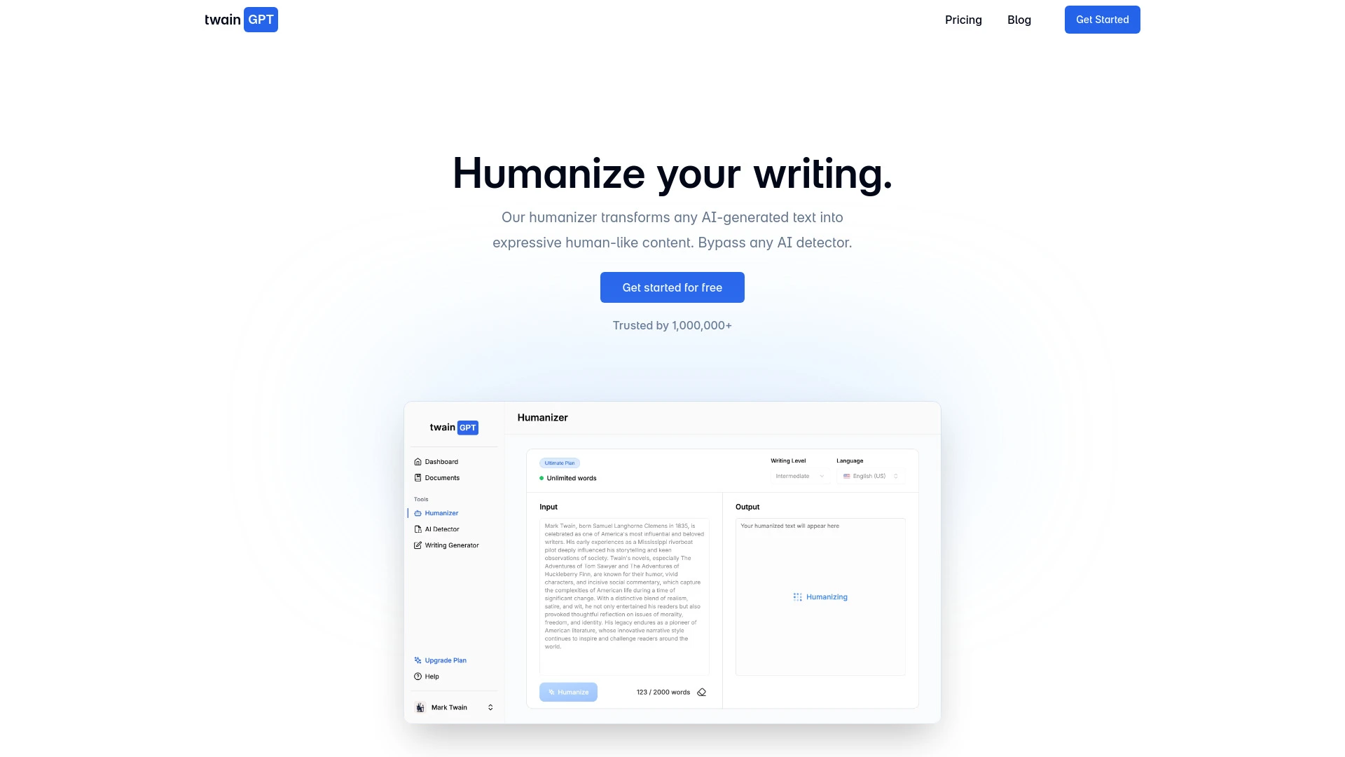 TwainGPT - AI Tool Ocean