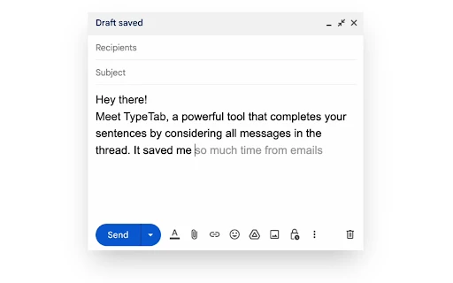 TypeTab - Chrome Extension - AI Tool Ocean