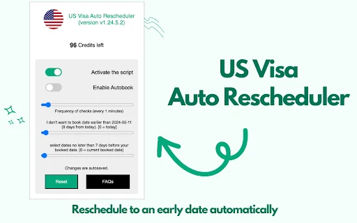 US Visa Appointment Rescheduler - Chrome Extension - AI Tool Ocean