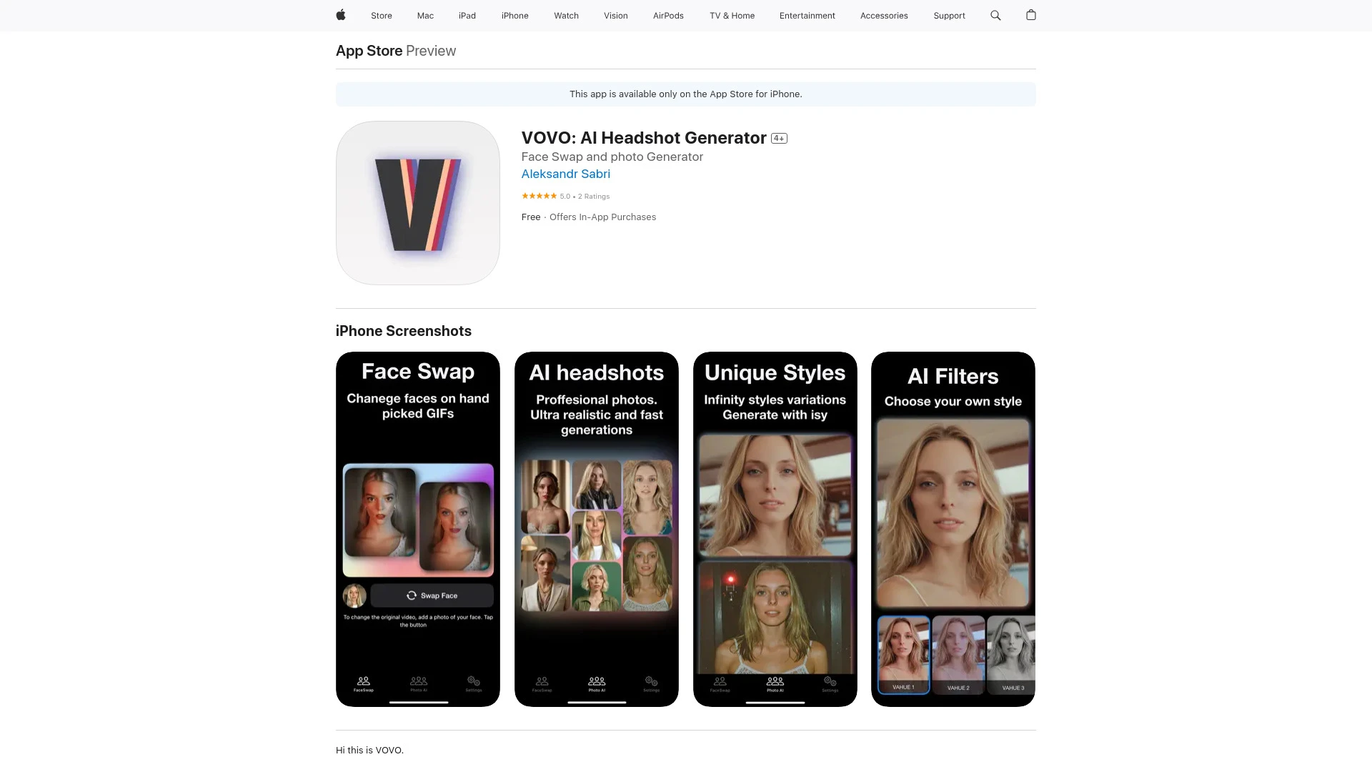 VAHUE: Face Swap AI Generator - AI Tool Ocean