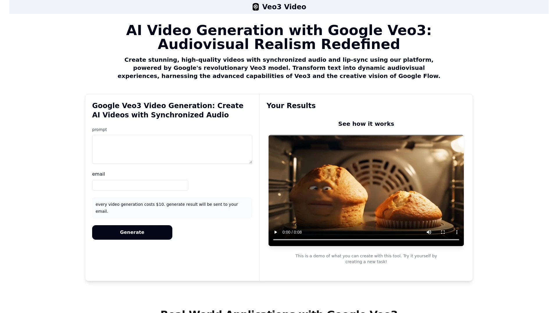 Veo3Video - AI Tool Ocean