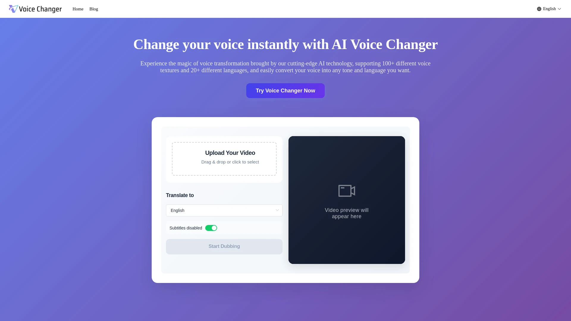 Voice Changer - AI Tool Ocean