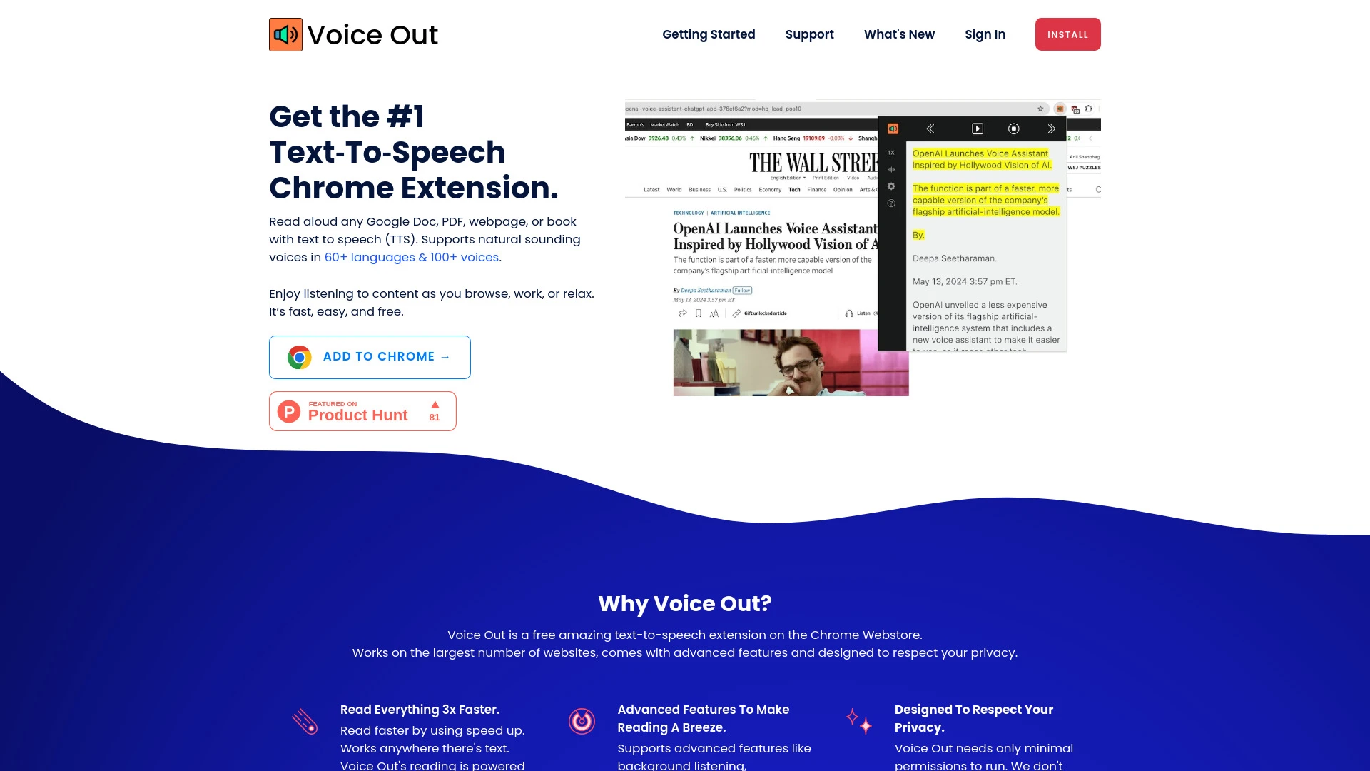 Voice Out - AI Tool Ocean