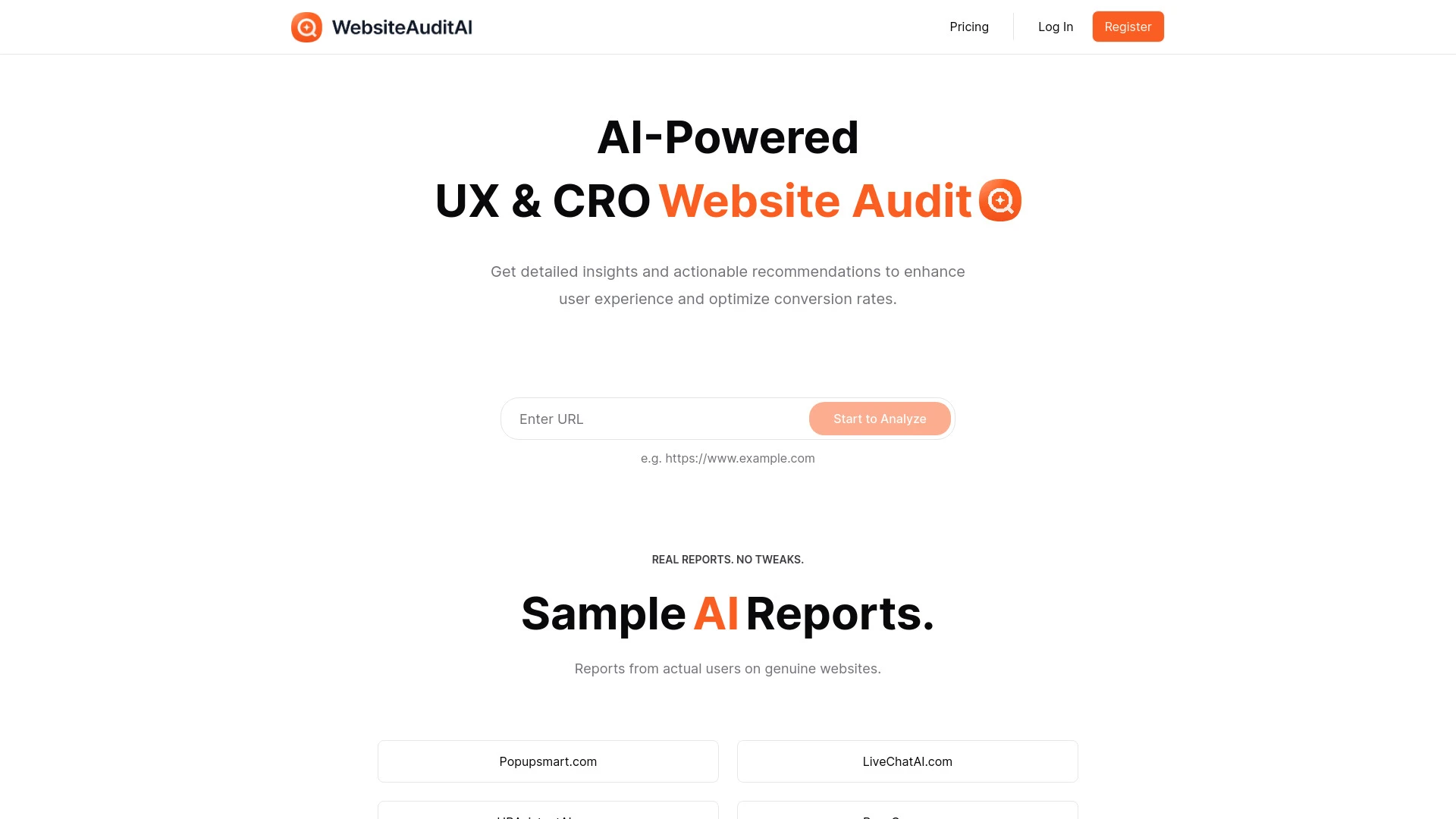 Website Audit AI - AI Tool Ocean