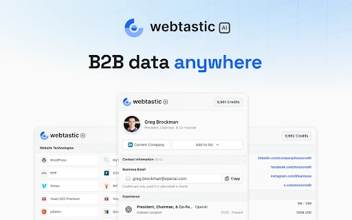 Webtastic AI - Chrome Extension - AI Tool Ocean