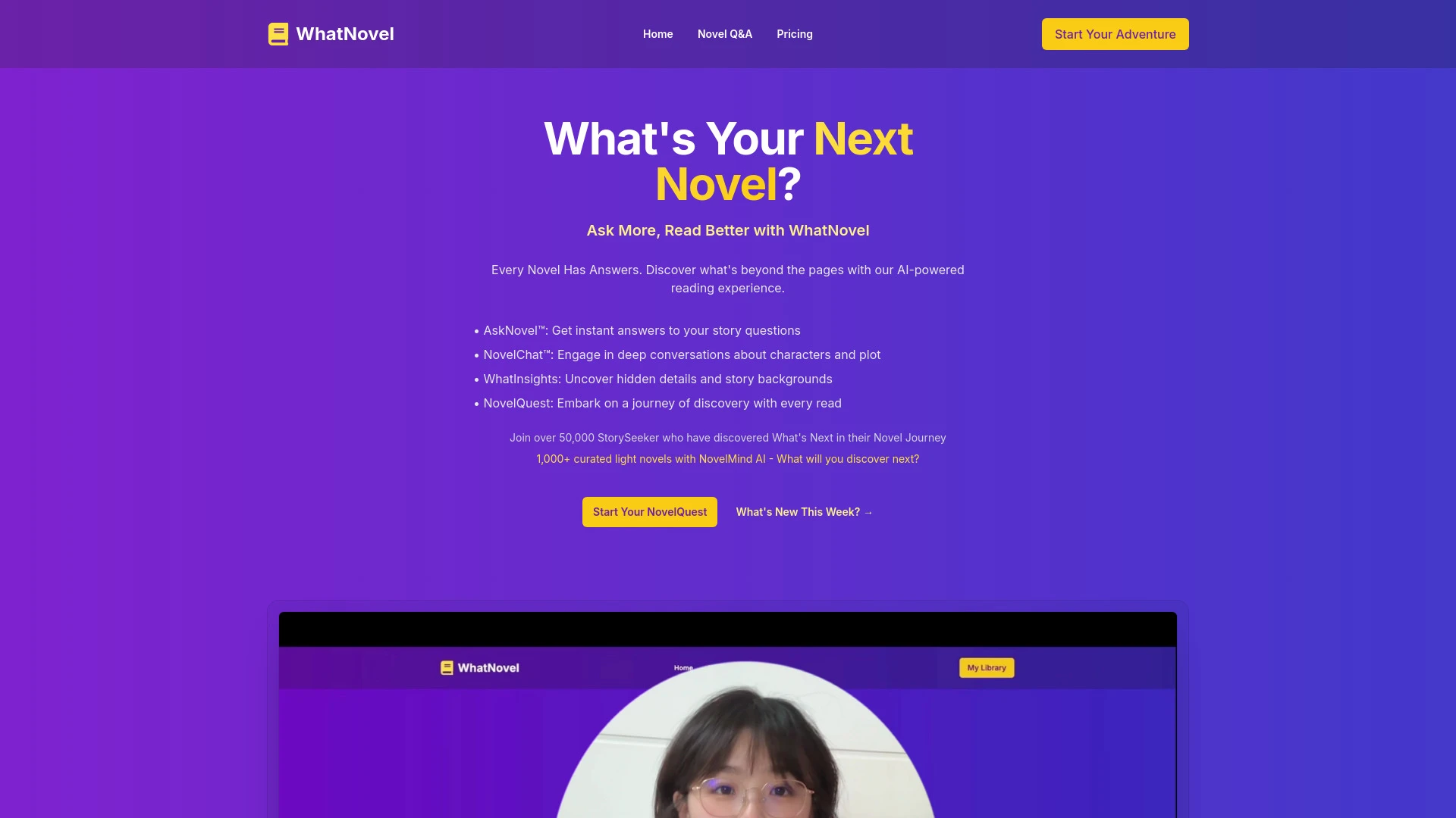 WhatNovel - AI Tool Ocean