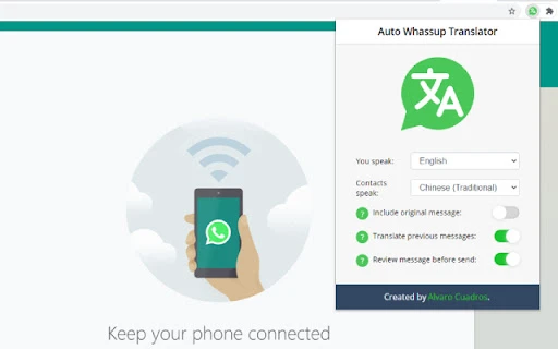 WhatsApp Translator - Chrome Extension - AI Tool Ocean