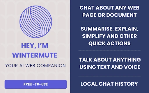 Wintermute AI - Chrome Extension - AI Tool Ocean