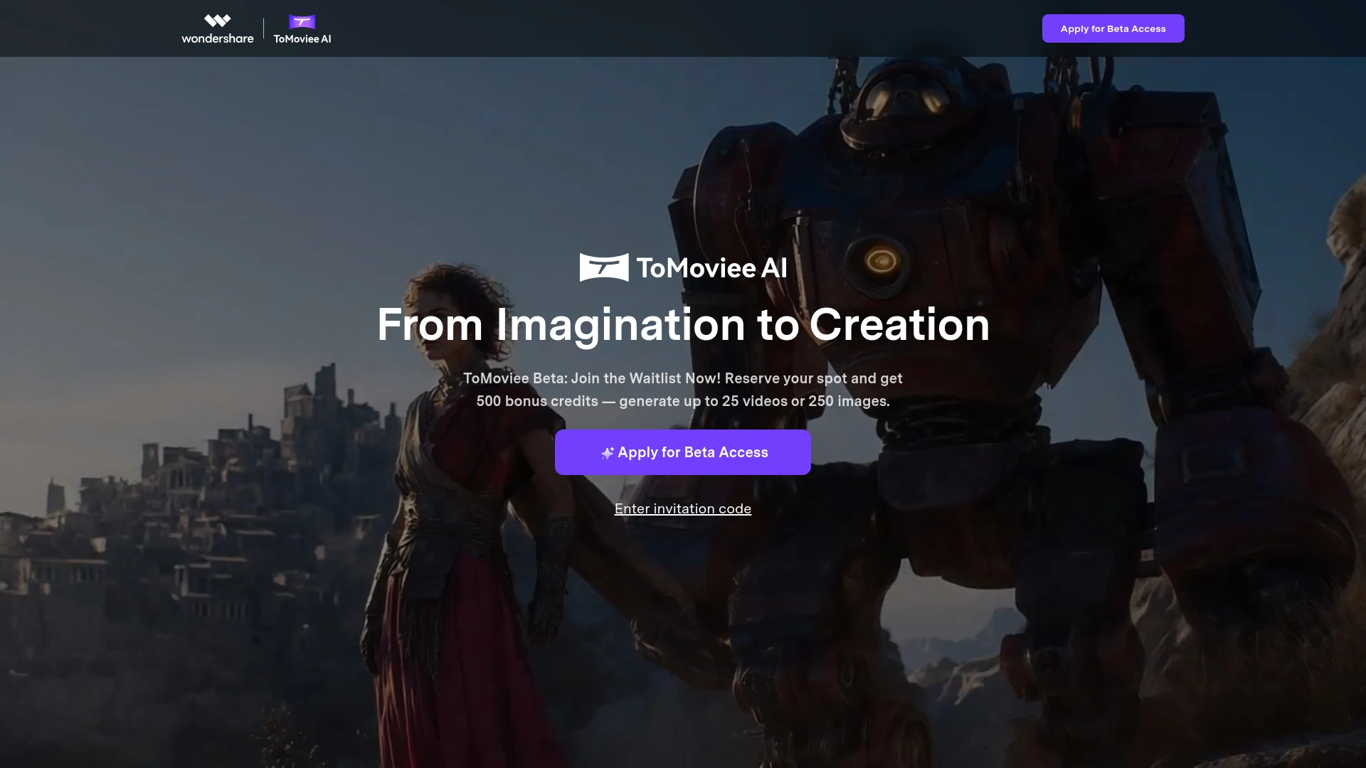 WonderShare ToMoviee AI - AI Tool Ocean