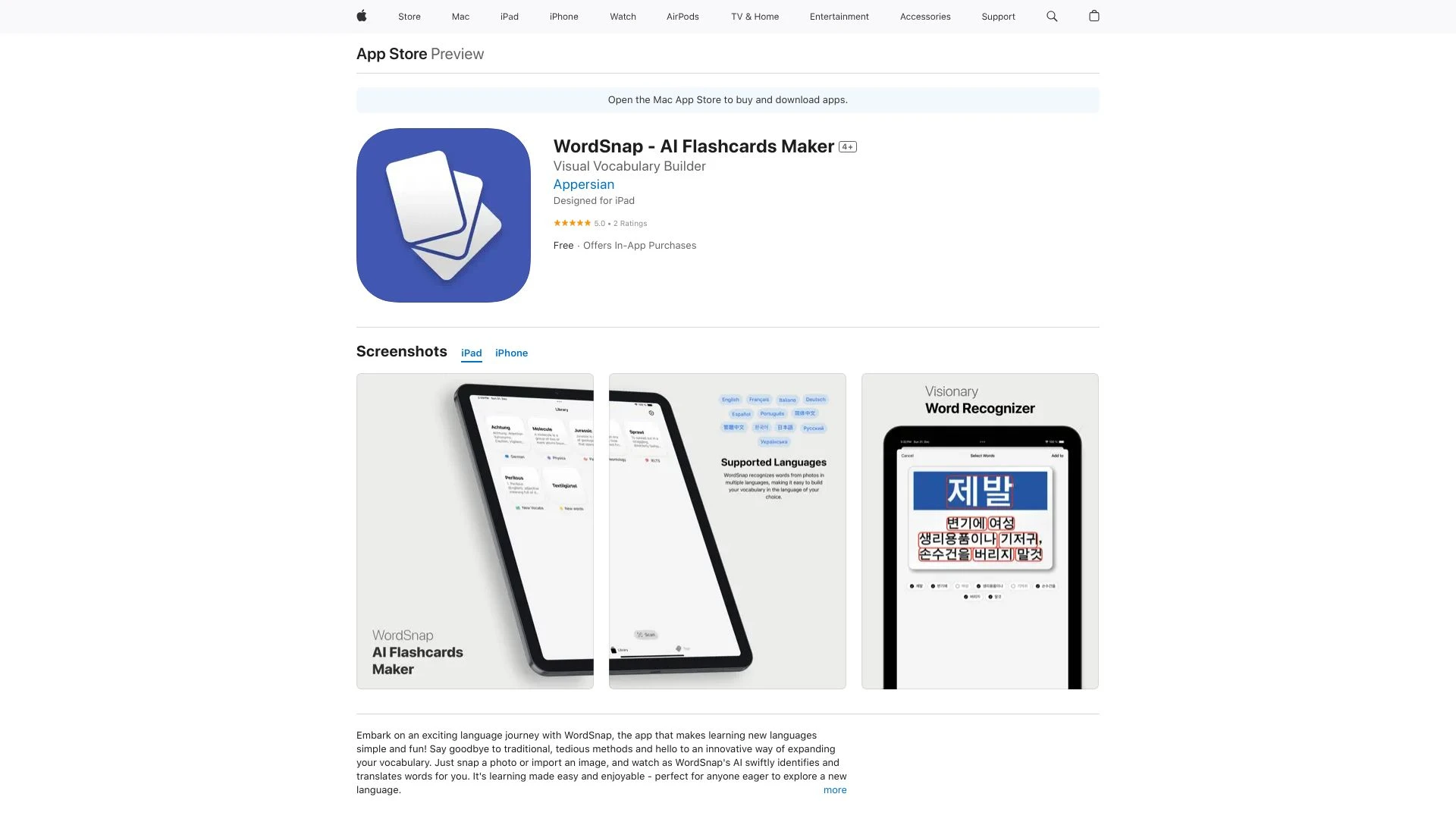 WordSnap - AI Flashcards Maker - AI Tool Ocean