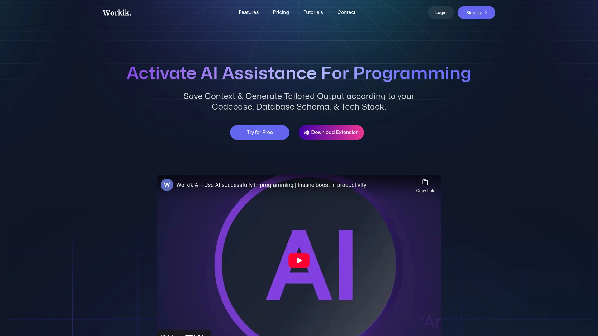 Workik AI - AI Tool Ocean