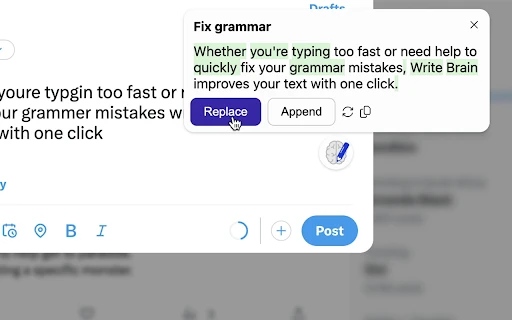 Write Brain - Chrome Extension - AI Tool Ocean
