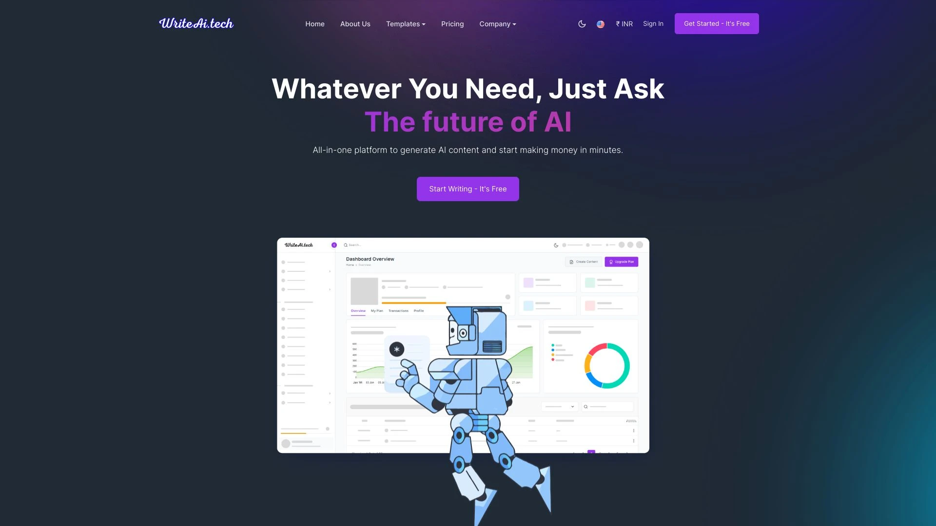WriteAI.tech - AI Tool Ocean