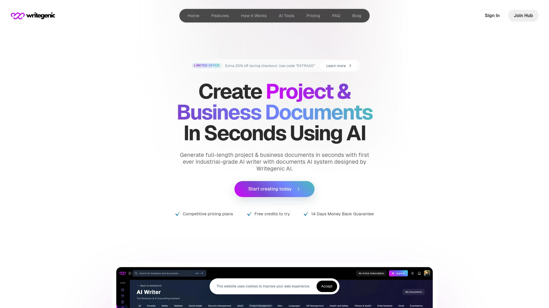 Writegenic AI - AI Tool Ocean