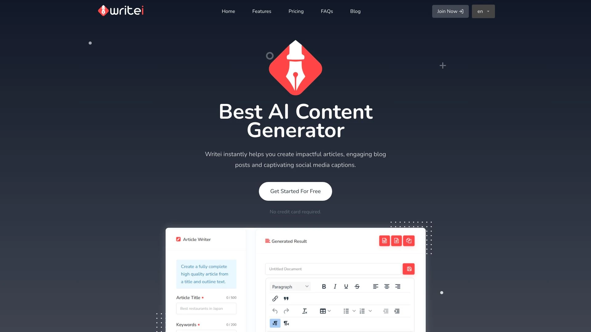 Writei - AI Tool Ocean