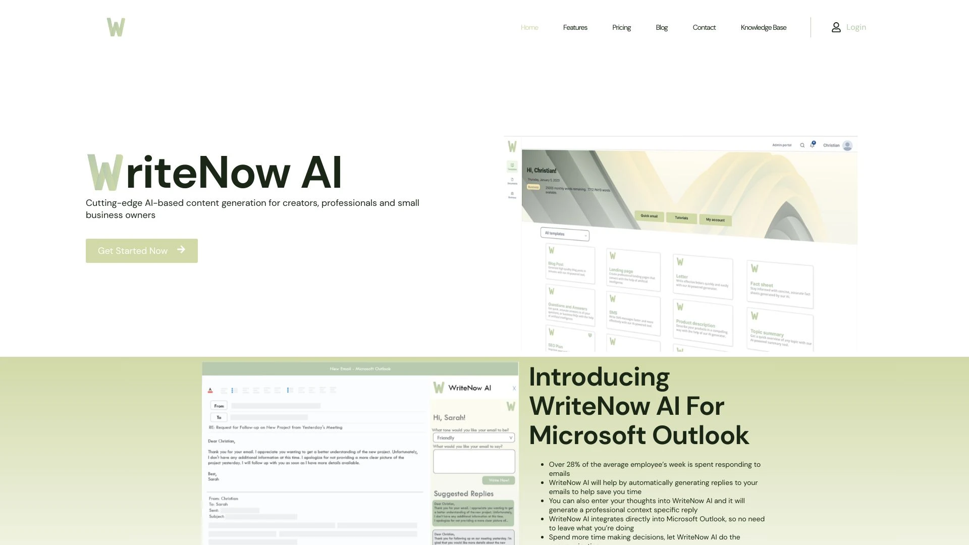 WriteNow AI - AI Tool Ocean