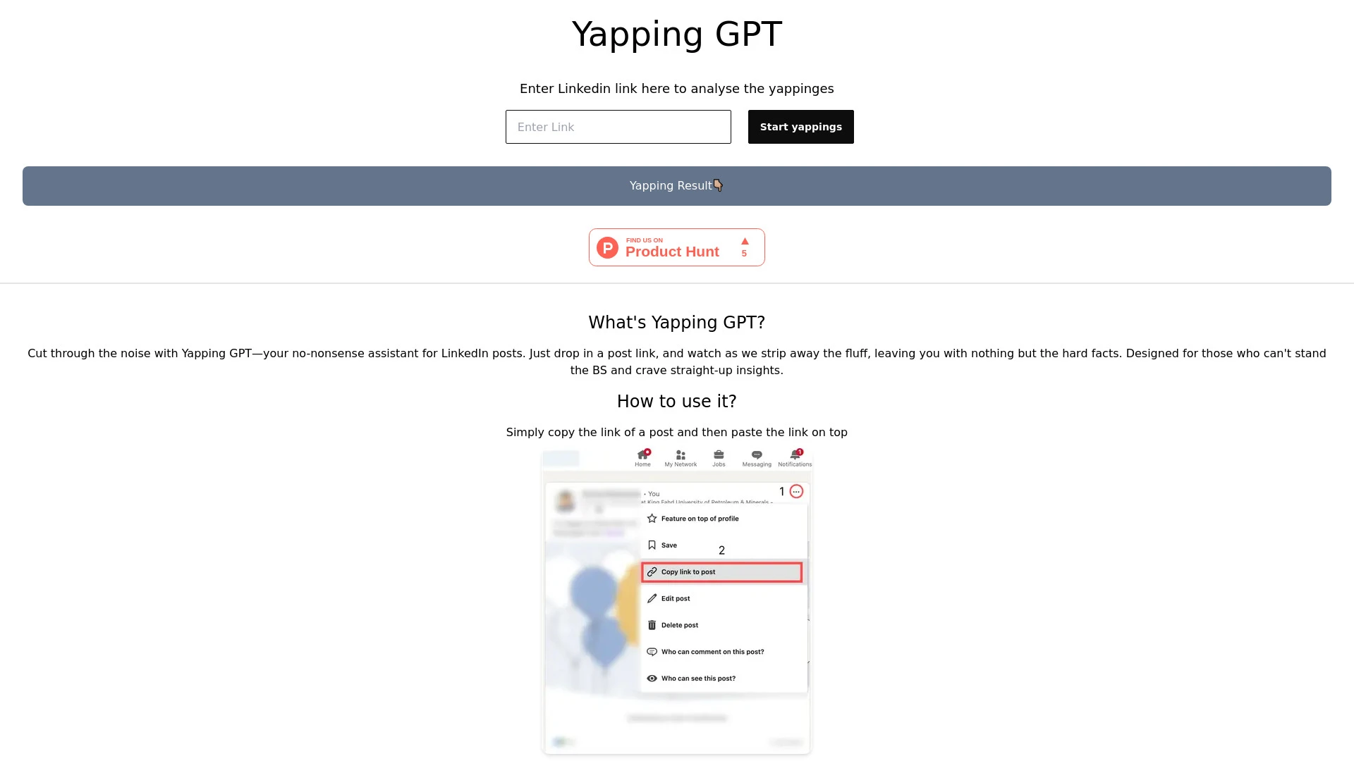 Yapping GPT - AI Tool Ocean