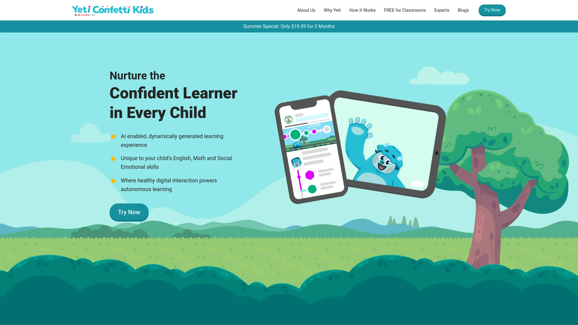 Yeti Confetti Kids - AI Tool Ocean