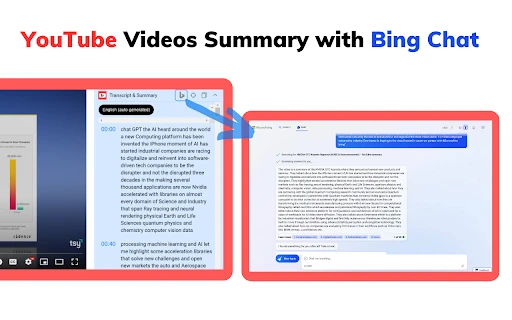 YouTube Summary with Bing Chat - All Browsers - Chrome Extension - AI Tool Ocean