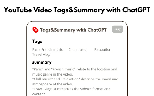 YouTube Video Tag Extension - Chrome Extension - AI Tool Ocean