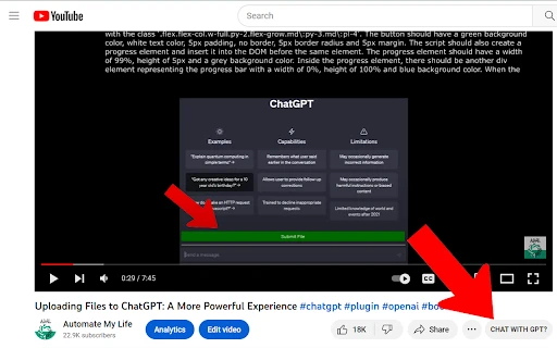 YouTubeGPT Plugin - Chrome Extension - AI Tool Ocean